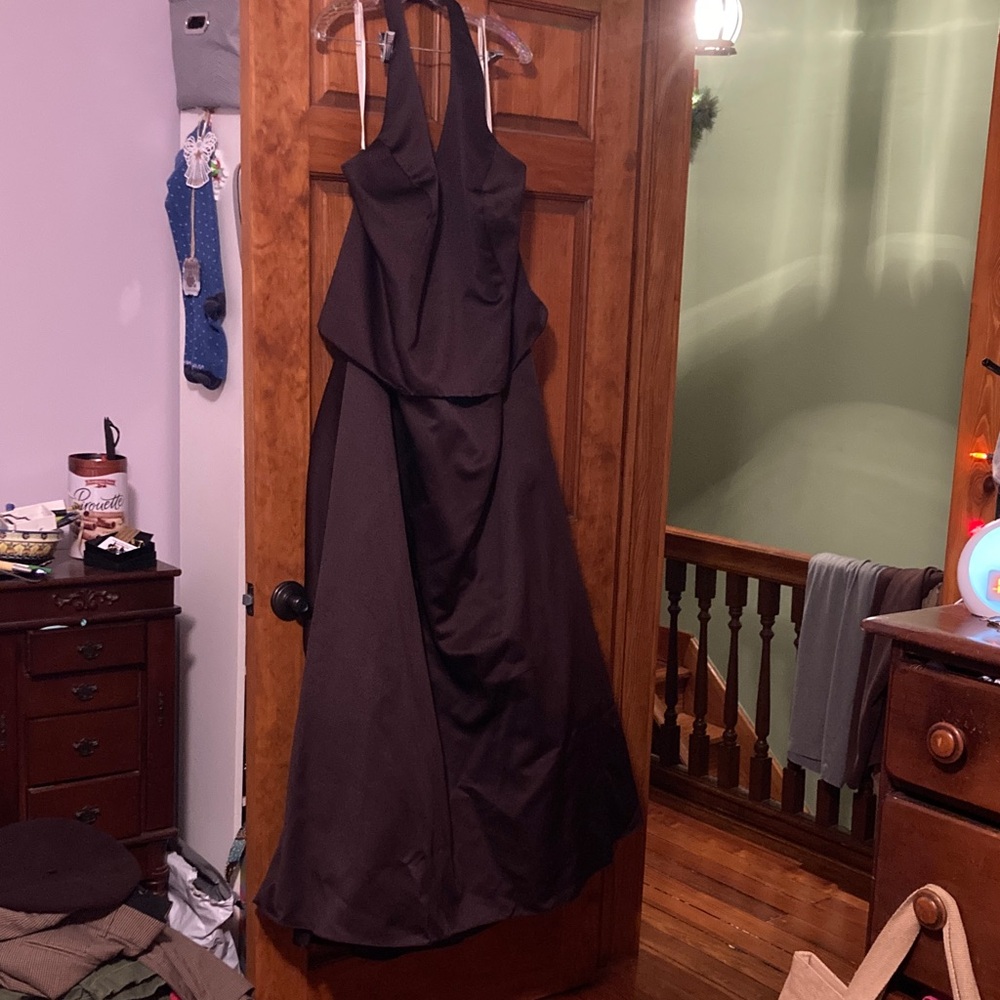 Chic Halter Brown formal Dress